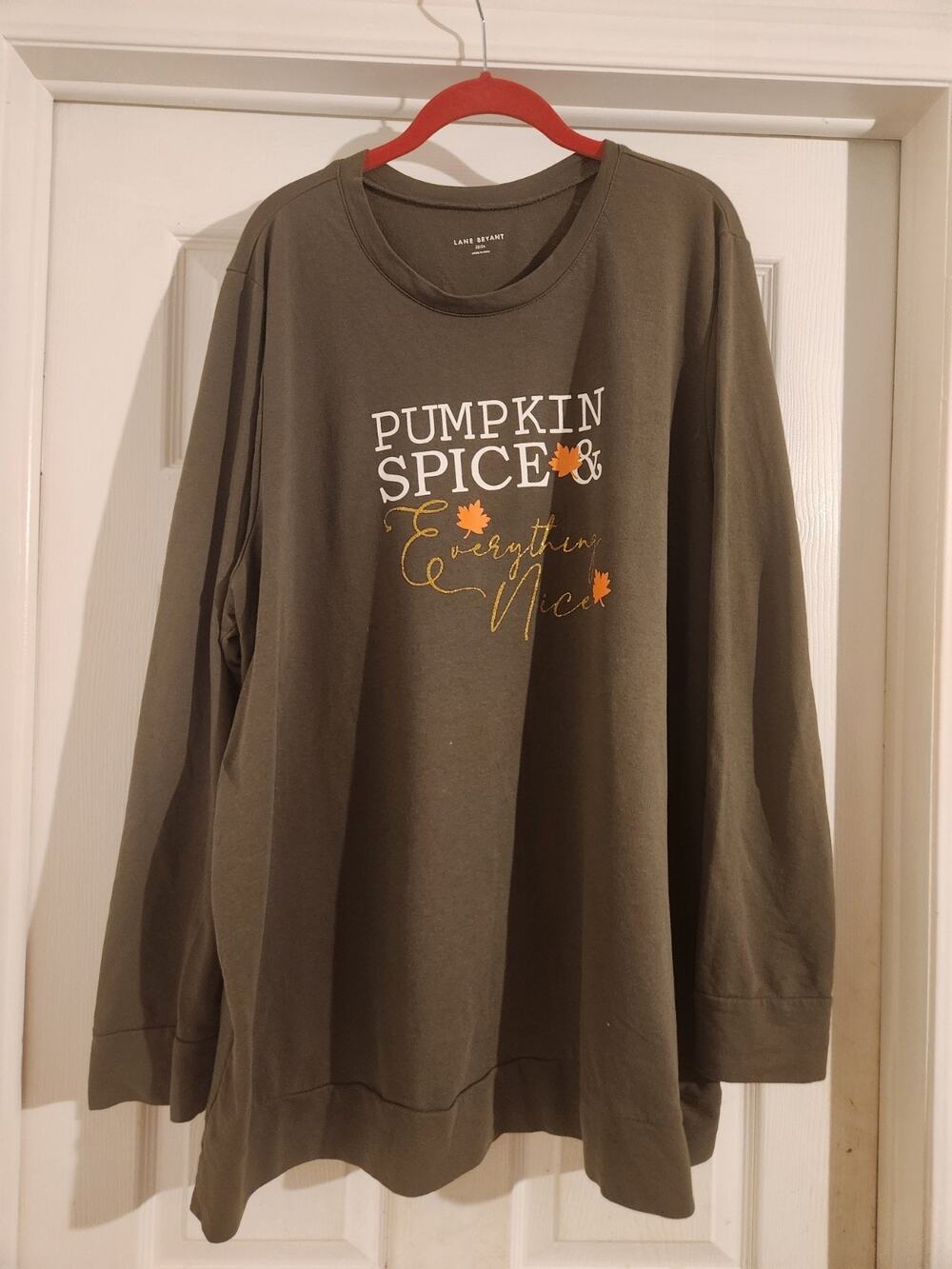 Lane Bryant Women's Tshirt Olive 22 24